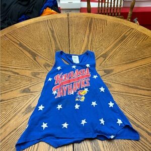 Rivalry Threads KU Jayhawks Kids Blue Star Tank Top